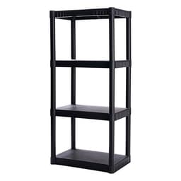 Plano 4-Shelf Plastic Storage Shelves, 48 x 23 x 14 in