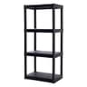 Plano 4-Shelf Plastic Storage Shelves, 48 x 23 x 14 in