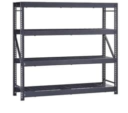 Husky 4-Tier Welded Steel Rack, 77 x 78 x 24 in