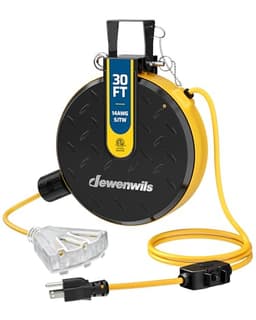 DEWENWILS 30 ft Retractable Extension Cord Reel (HCRC30N)